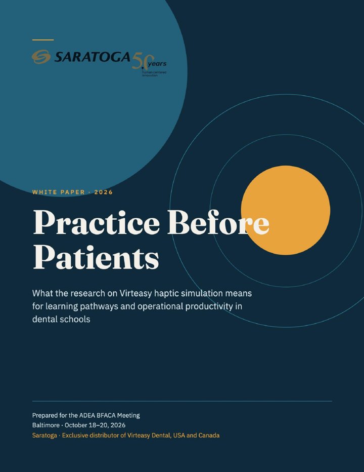 Cover of the white paper Practice Before Patients by Saratoga